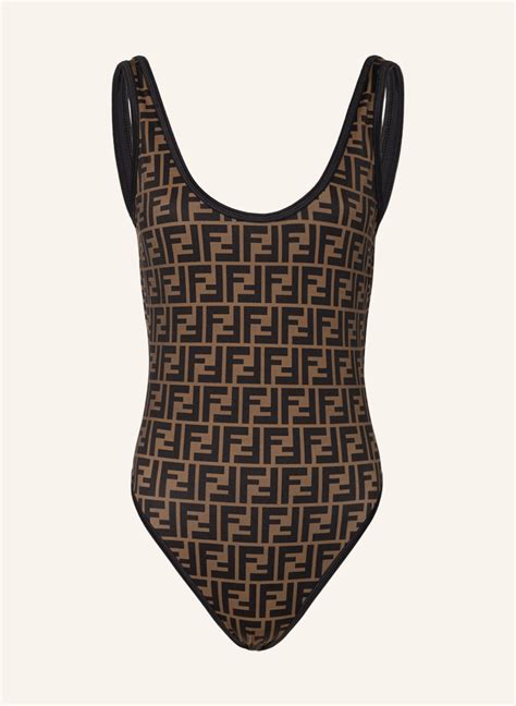 fendi bathing suit black and white|fendi swimsuit size chart.